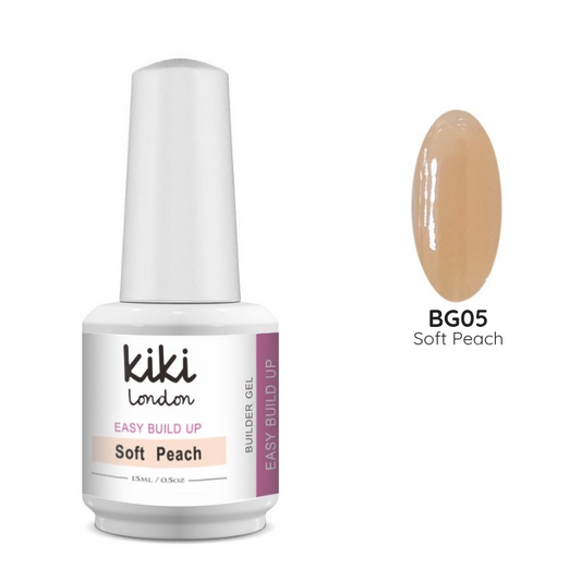 Easy Build Up Builder Gel Soft Peach 15ml - Kiki London Benelux