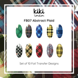 Nail Foil Abstract Plaid