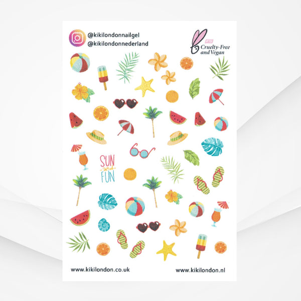 Water Decals Summer Holiday Mix