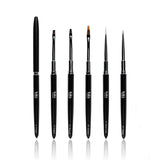 Pro Range Nail Art Brushes Set van 5